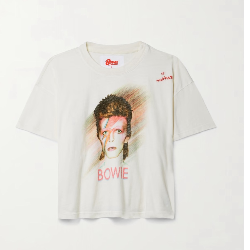 Brand new without tags MOTHER denim David Bowie T-Shirt size Medium